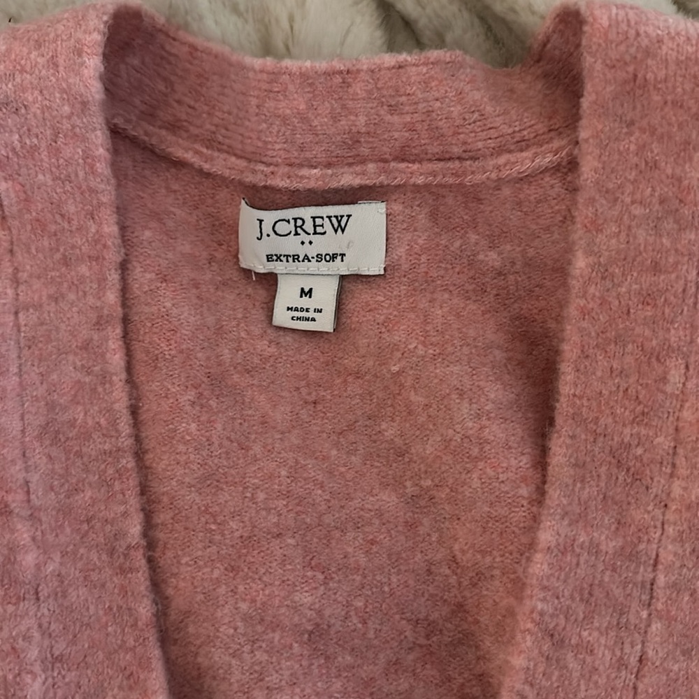 J. Crew Pink Cardigan Sweater - Picture 2 of 2
